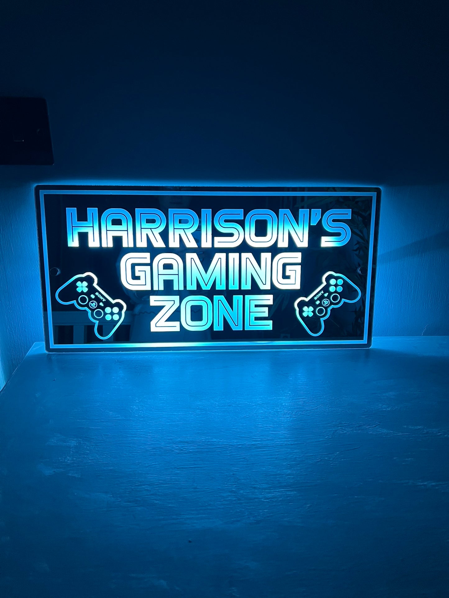Personalised LED Gaming Zone Mirror