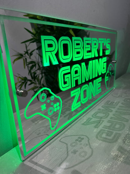 Personalised LED Gaming Zone Mirror