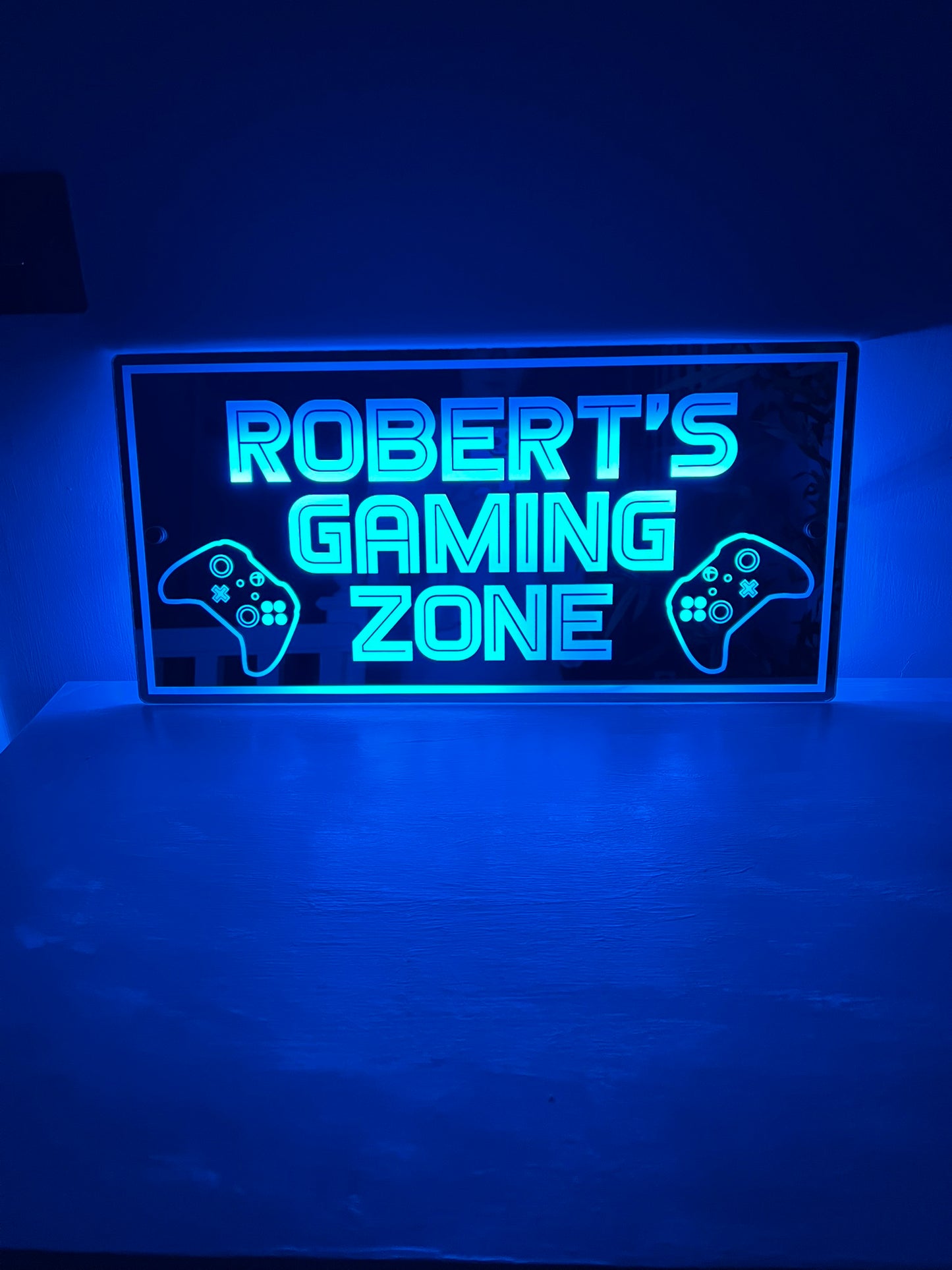 Personalised LED Gaming Zone Mirror