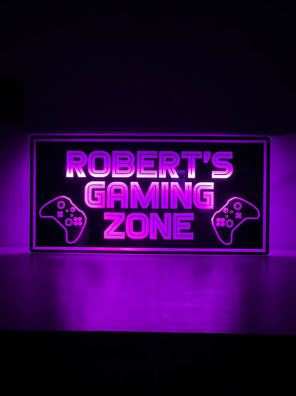 Personalised LED Gaming Zone Mirror
