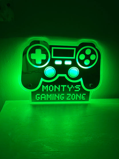 Personalised LED Game Controller Sign