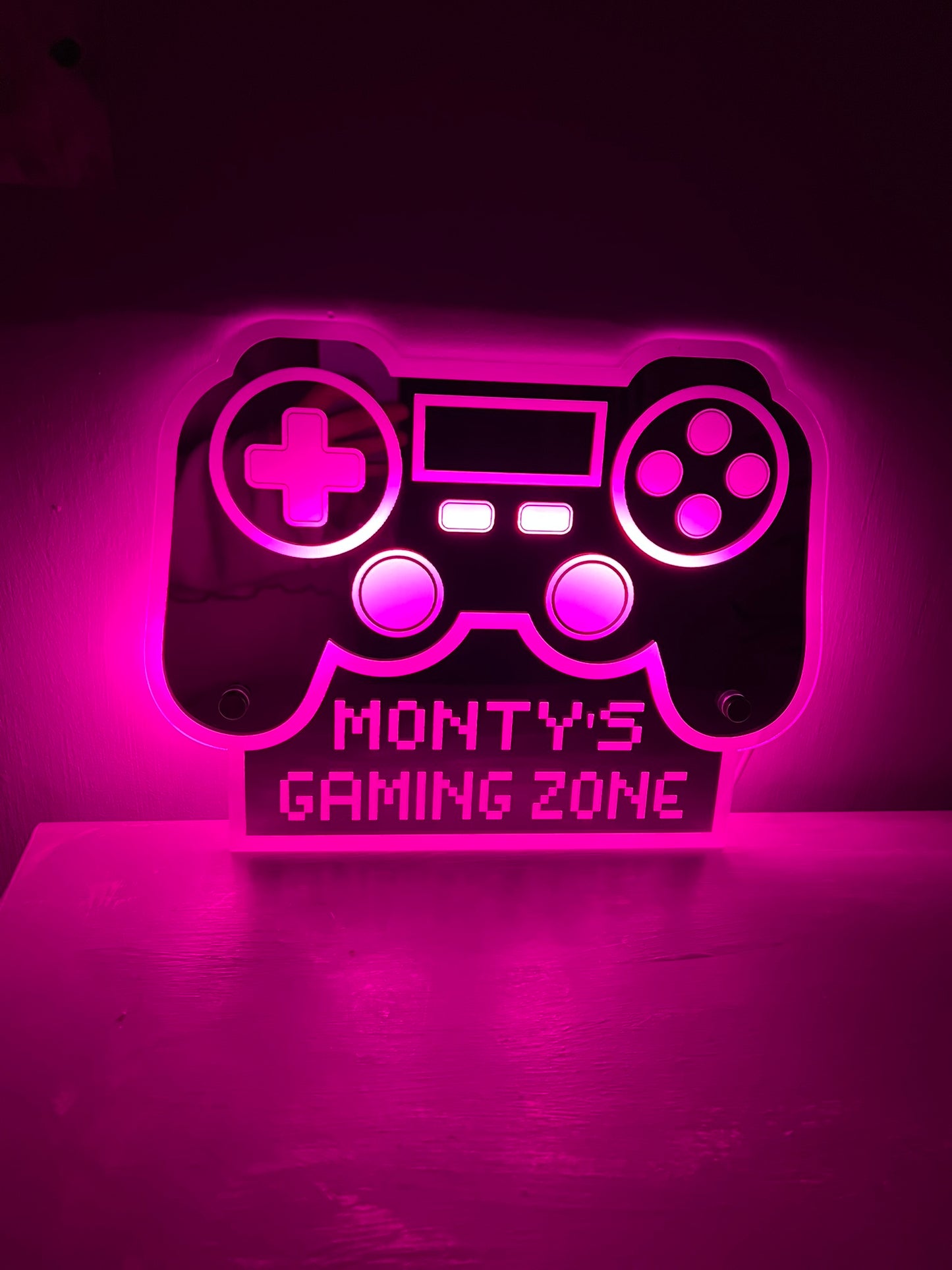 Personalised LED Game Controller Sign