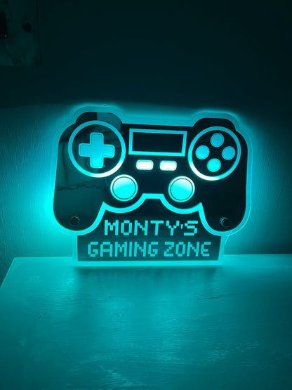 Personalised LED Game Controller Sign