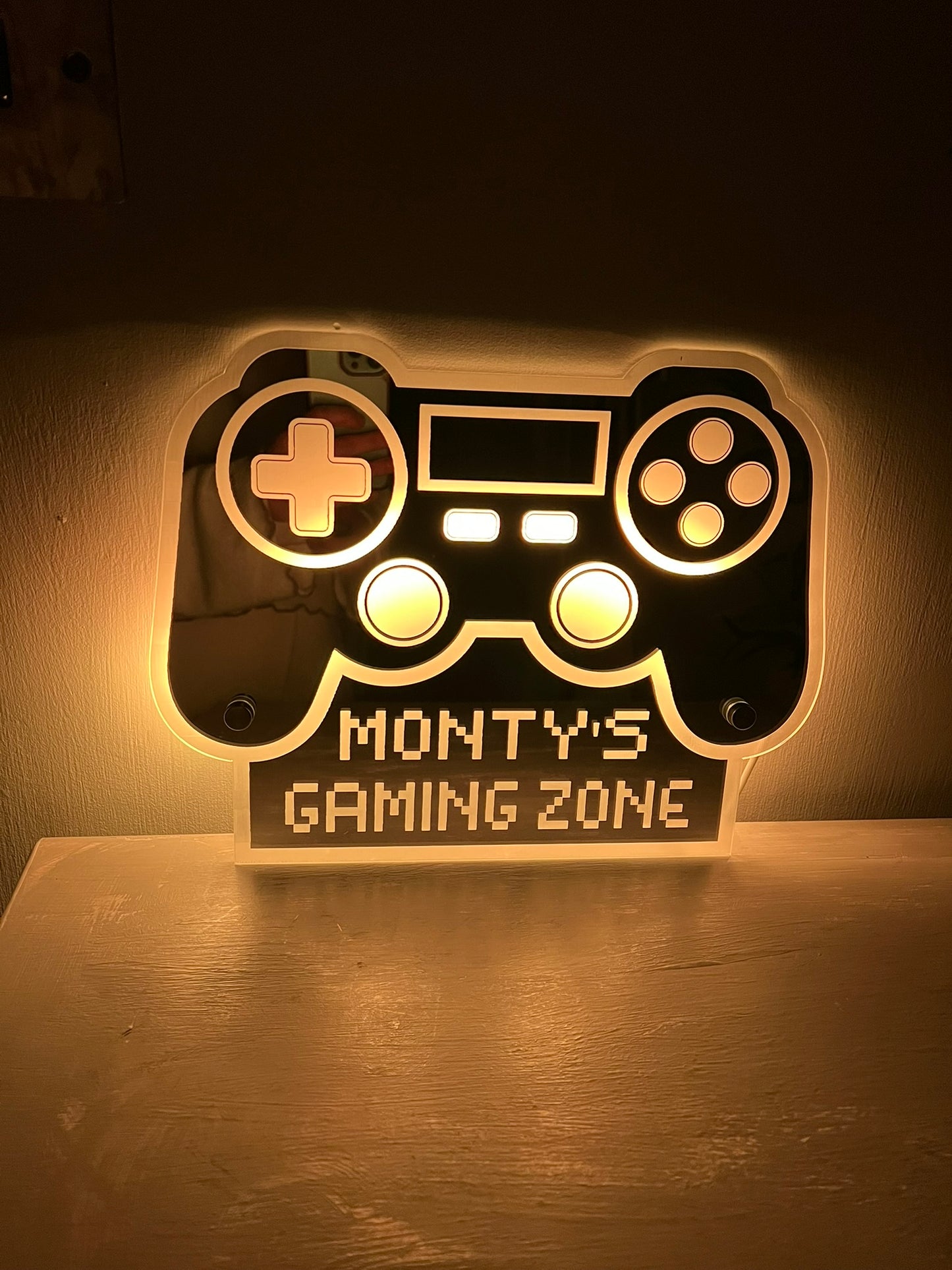 Personalised LED Game Controller Sign