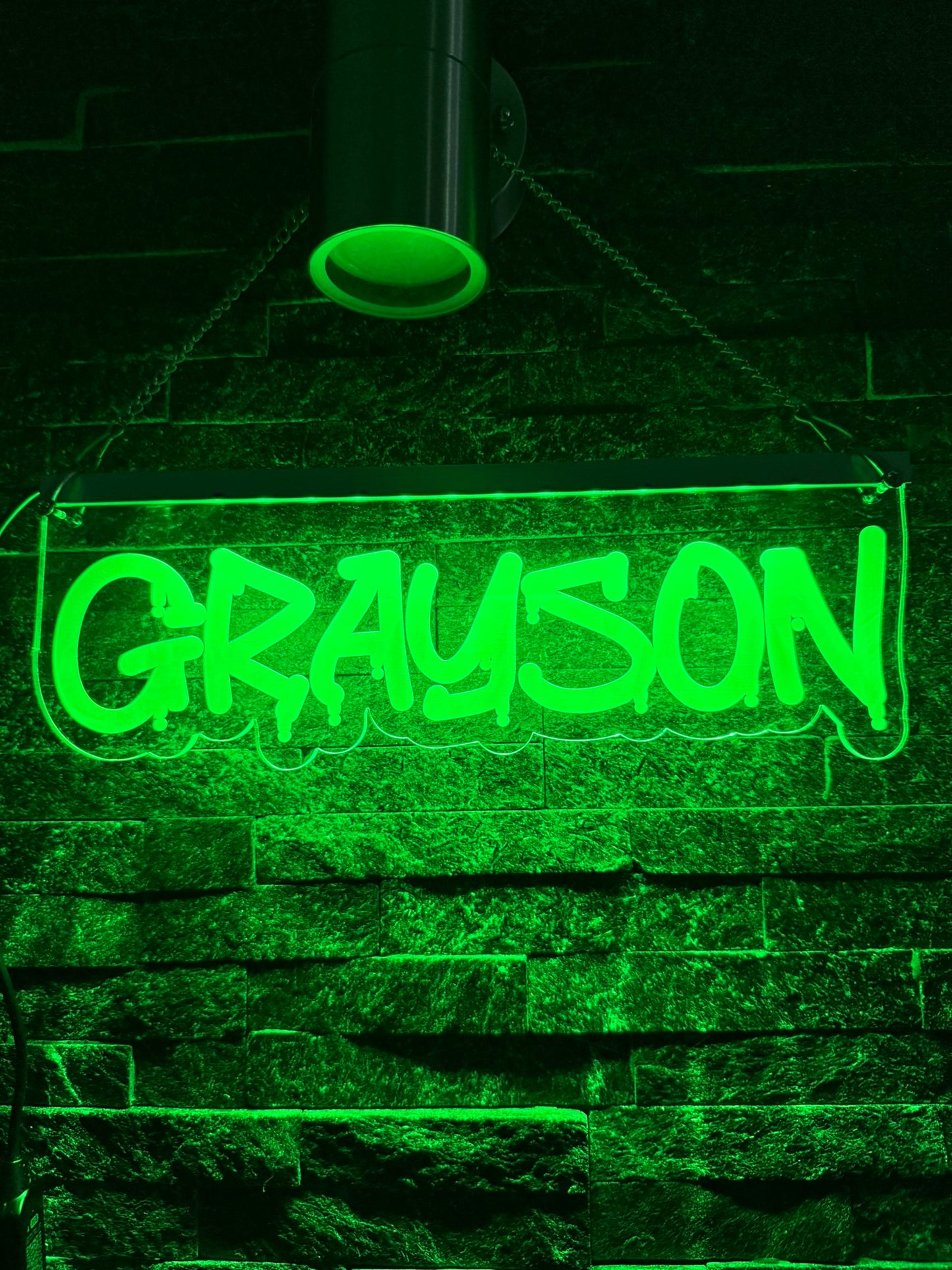 Custom Graffiti LED Name Sign – Personalised Neon Light for Teen Bedrooms | Music-Reactive RGB Wall Décor