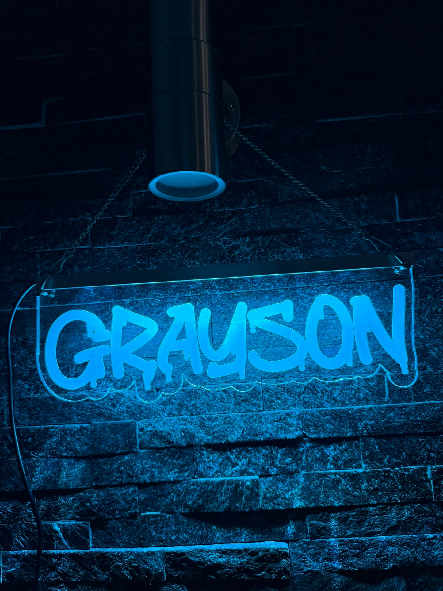 Custom Graffiti LED Name Sign – Personalised Neon Light for Teen Bedrooms | Music-Reactive RGB Wall Décor