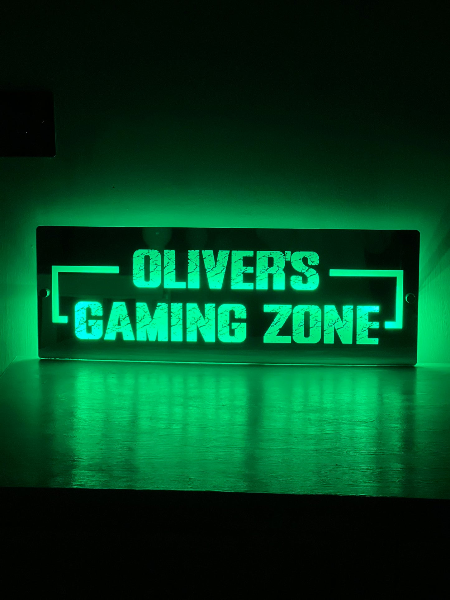 Personalised LED Gaming Zone Mirror