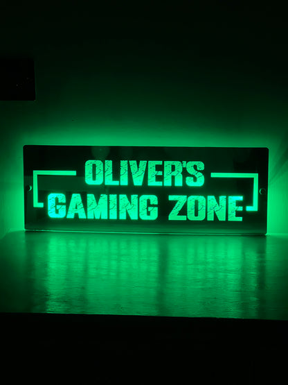 Personalised LED Gaming Zone Mirror