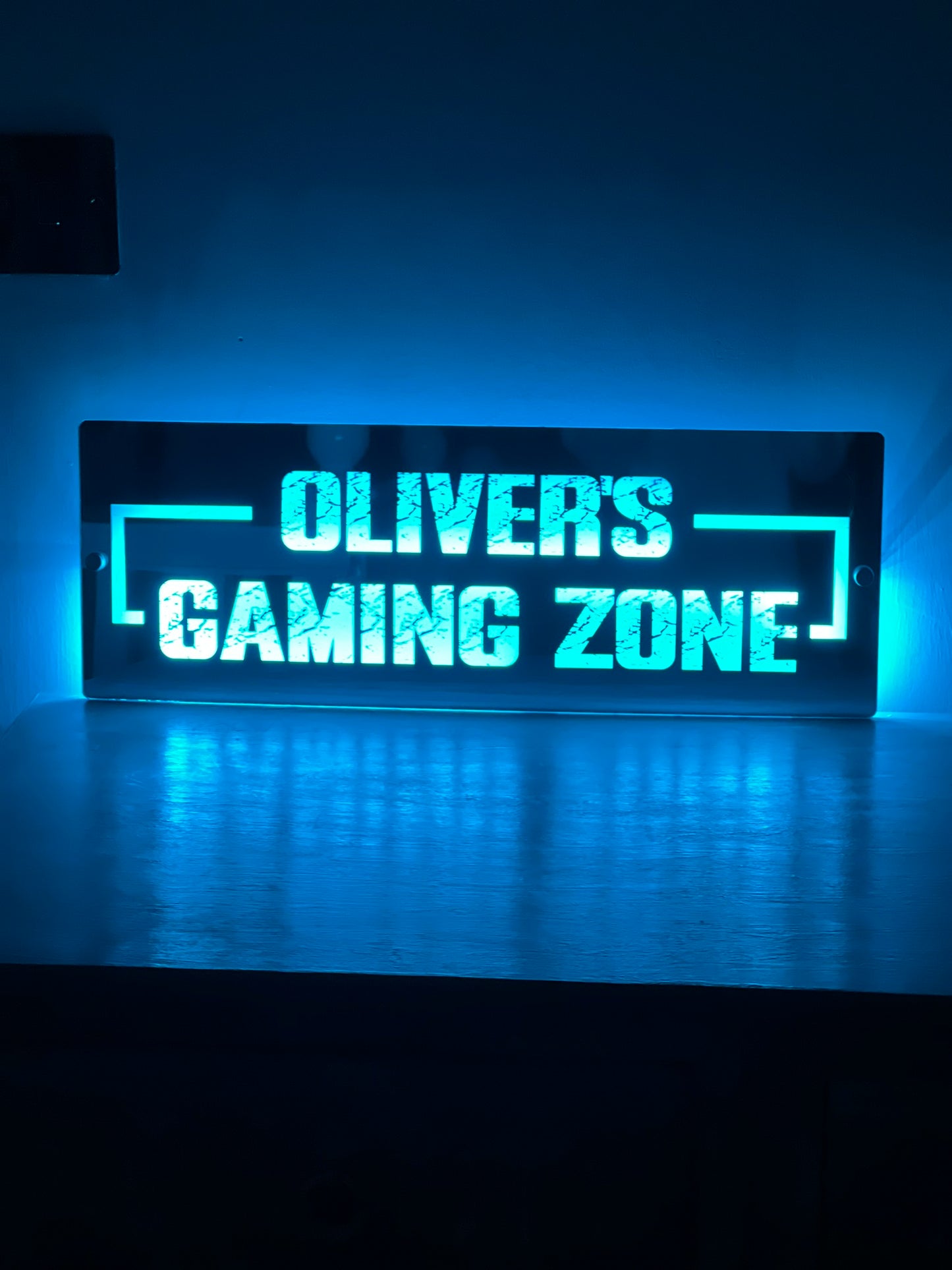 Personalised LED Gaming Zone Mirror