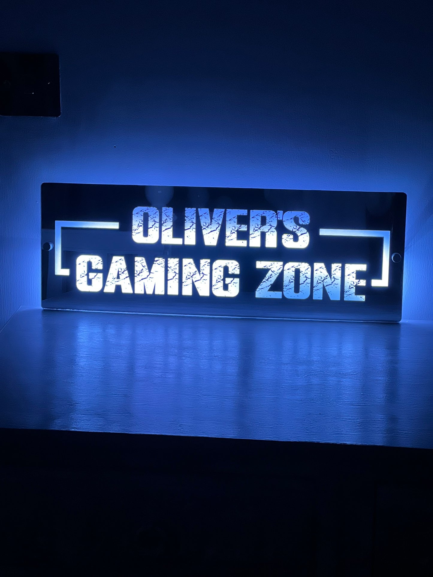 Personalised LED Gaming Zone Mirror