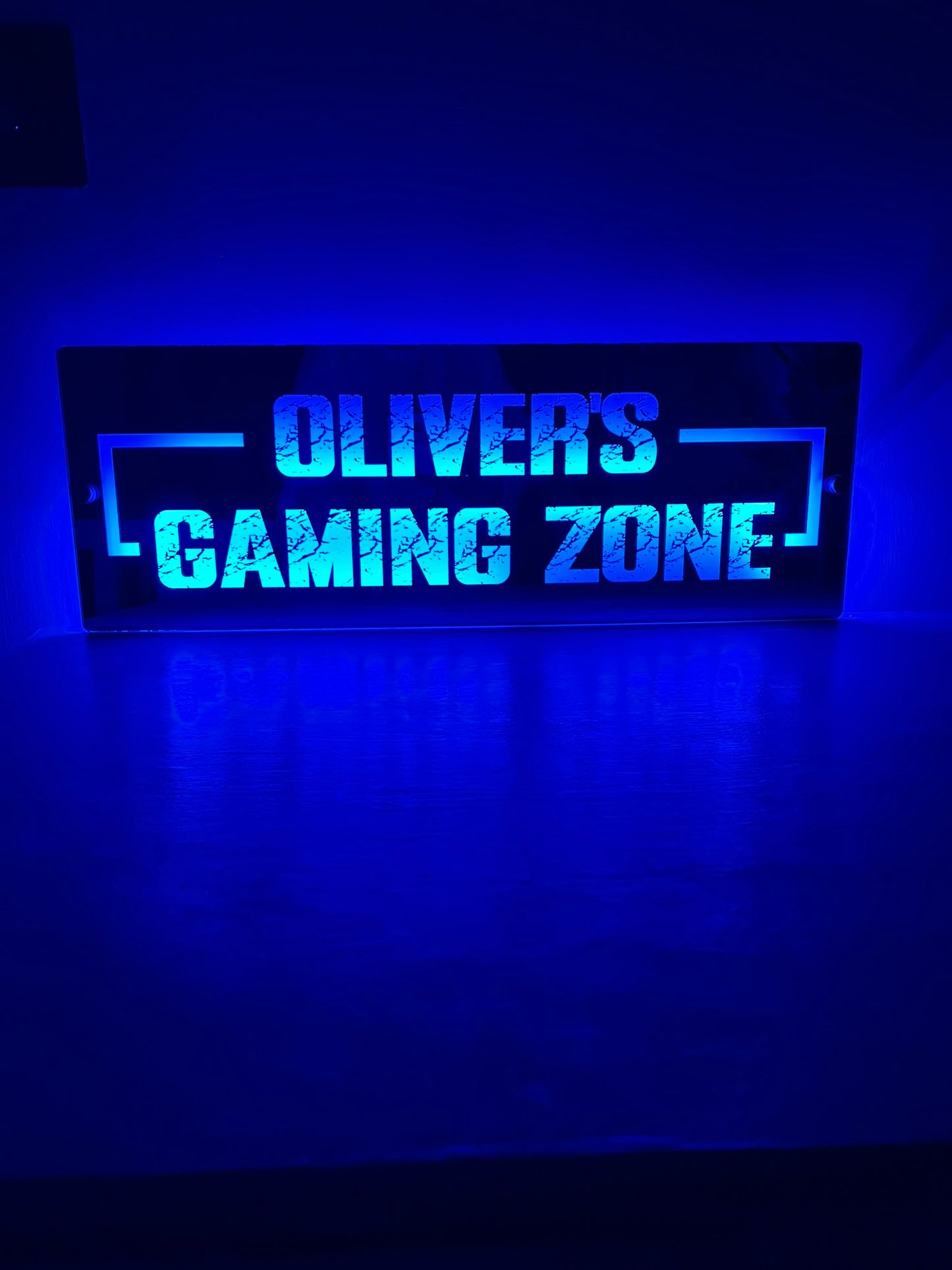 Personalised LED Gaming Zone Mirror