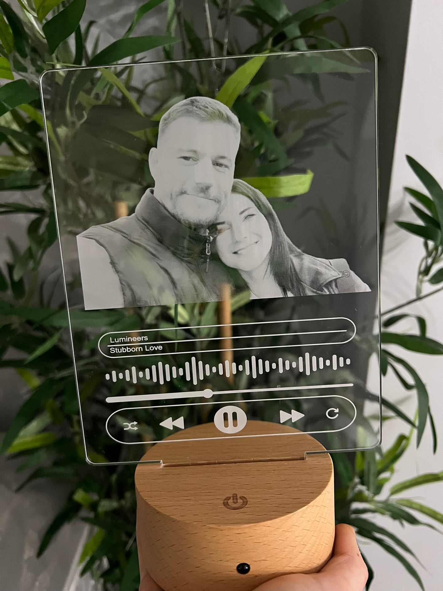 Personalised 3D Photo & Song LED Night Light