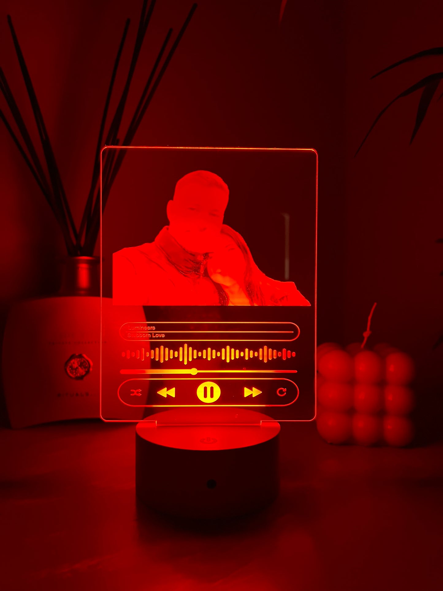 Personalised 3D Photo & Song LED Night Light