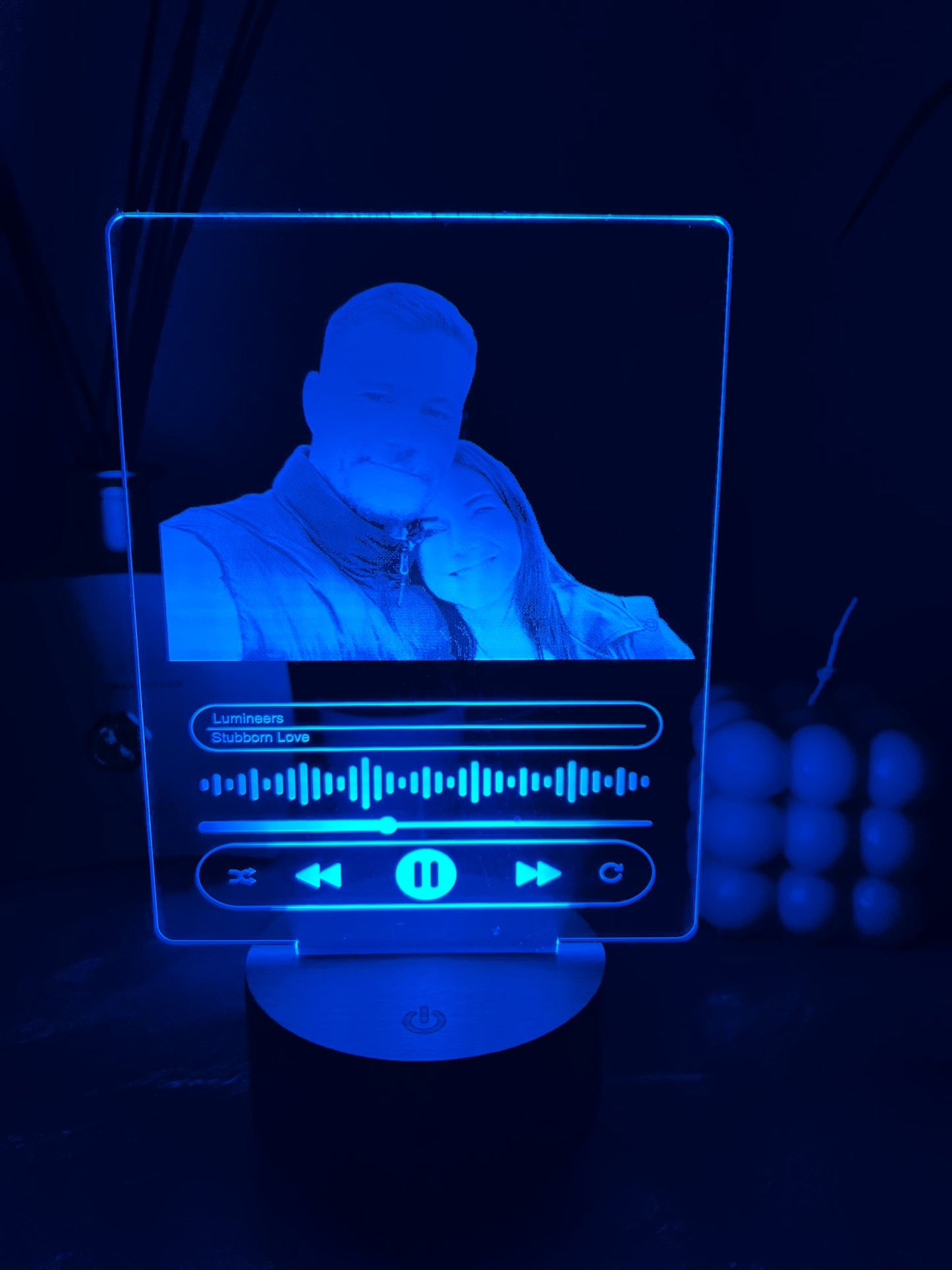 Personalised 3D Photo & Song LED Night Light