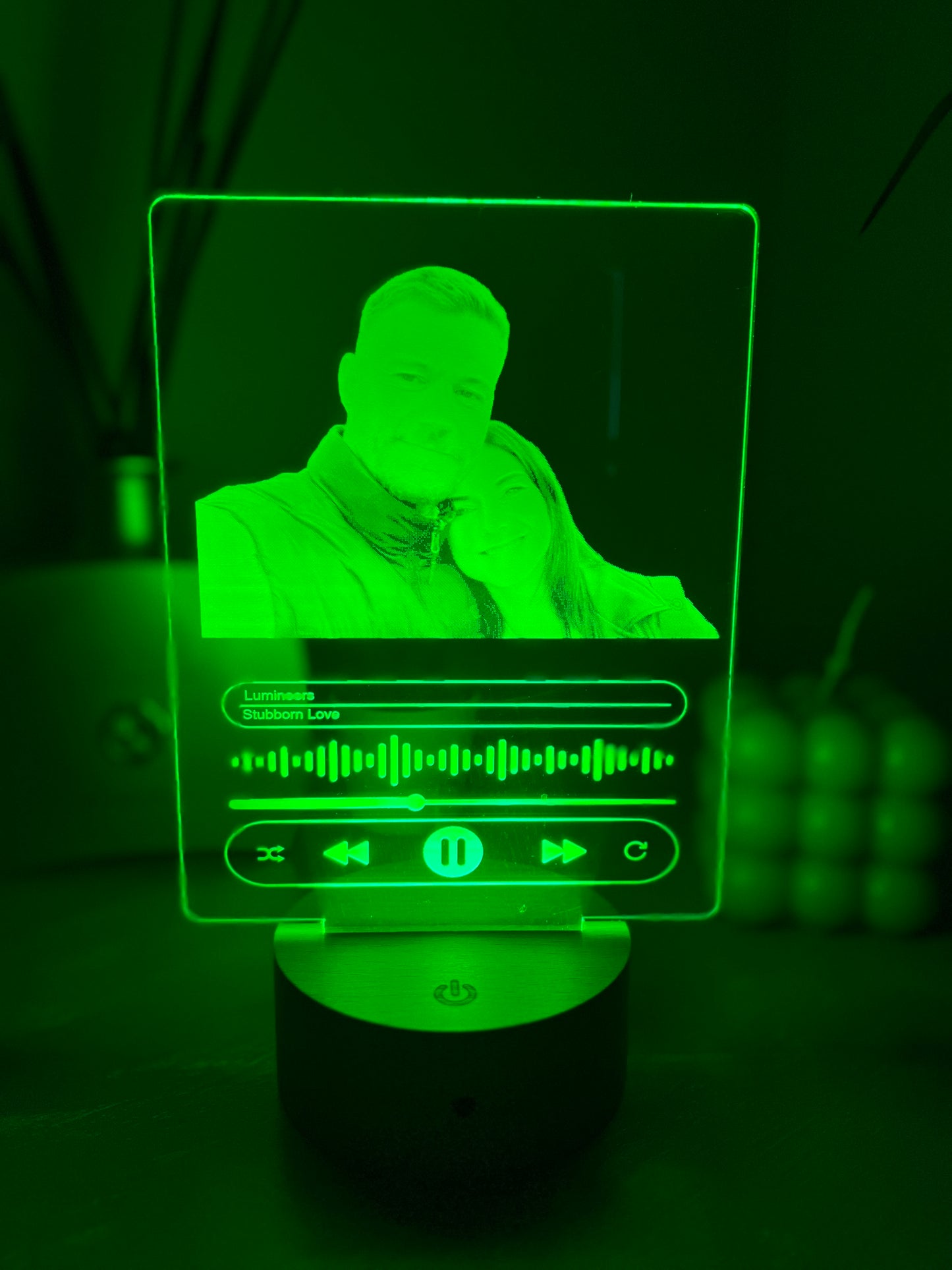 Personalised 3D Photo & Song LED Night Light