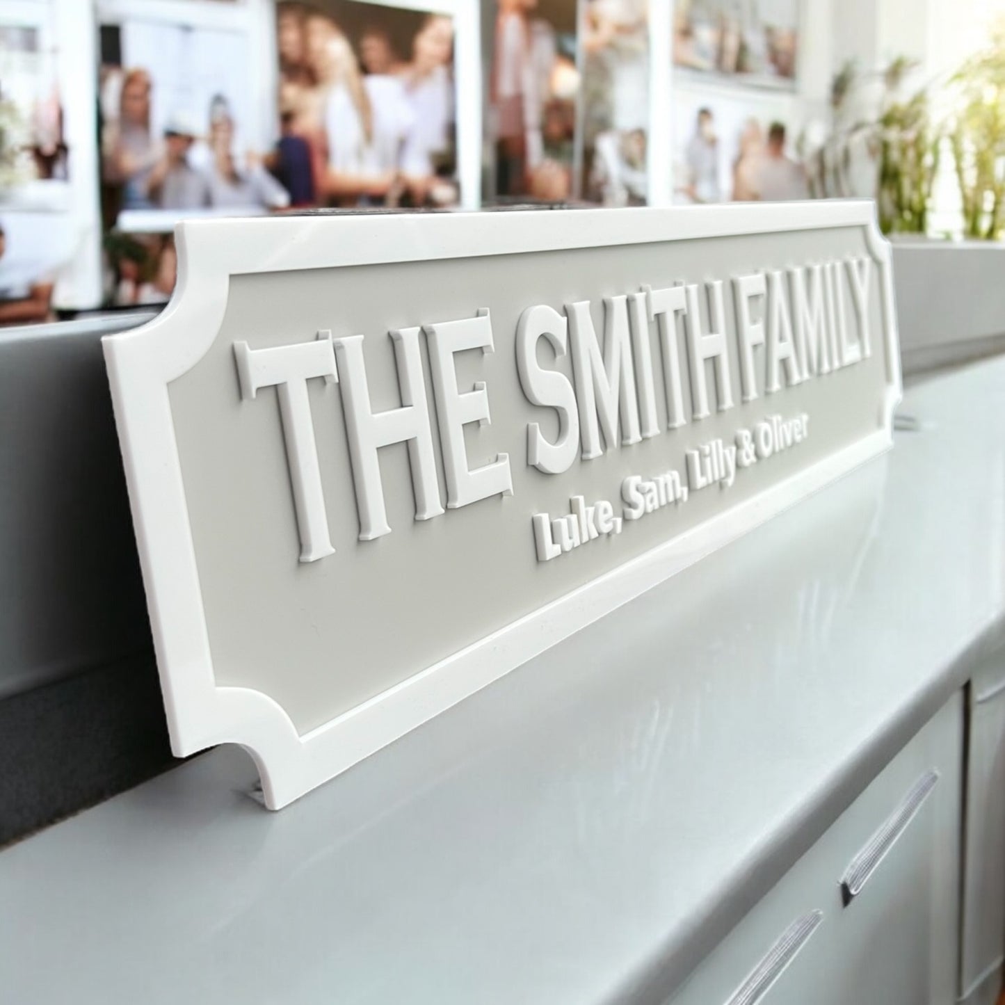 3D Personalised Street Sign/Plaque for Family