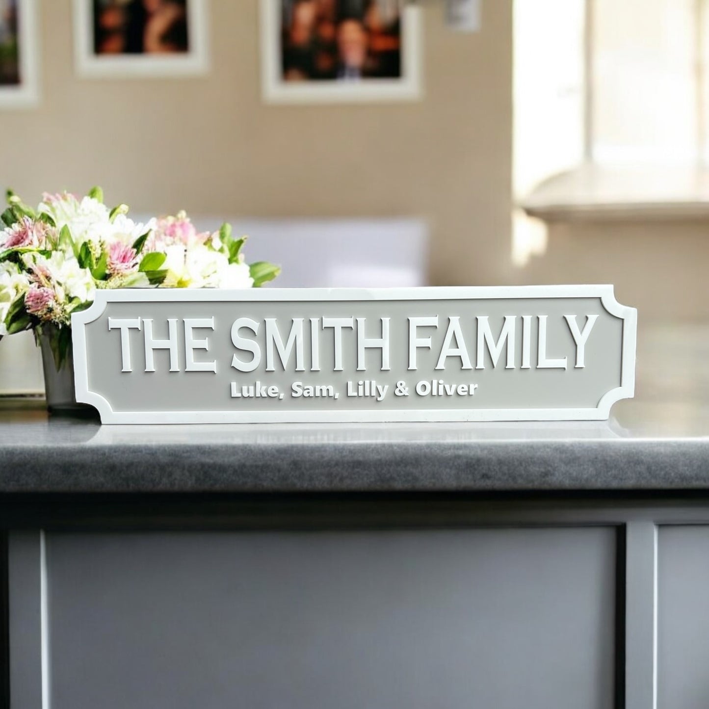 3D Personalised Street Sign/Plaque for Family