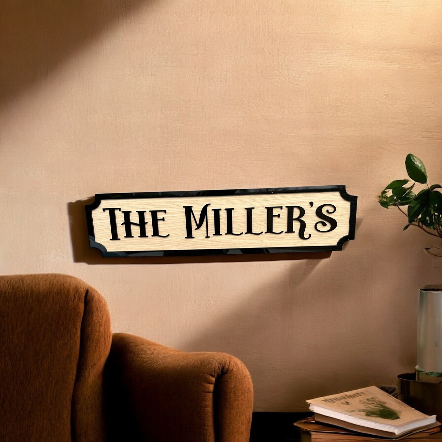 3D Personalised Street Sign/Plaque with Family Name