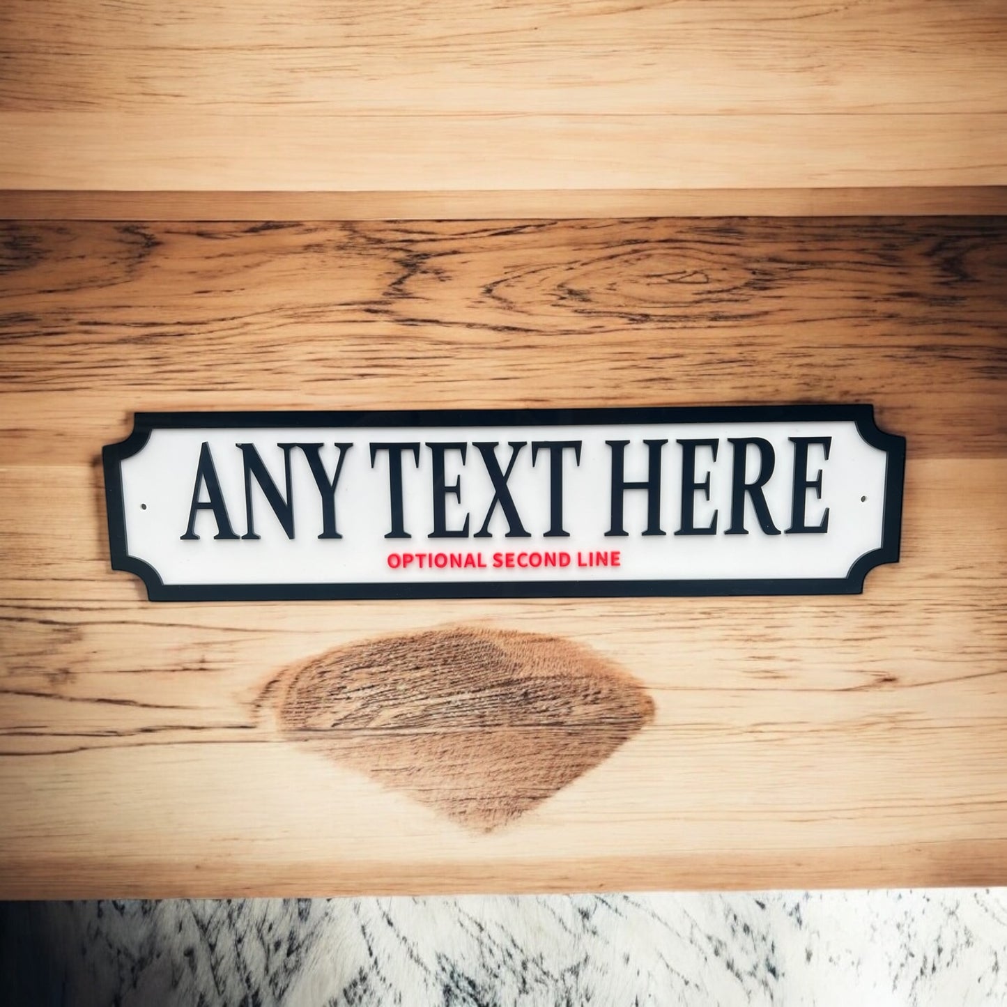 3D Personalised Street Sign/Plaque