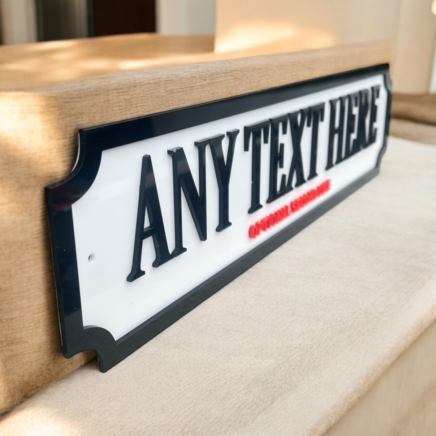 3D Personalised Street Sign/Plaque