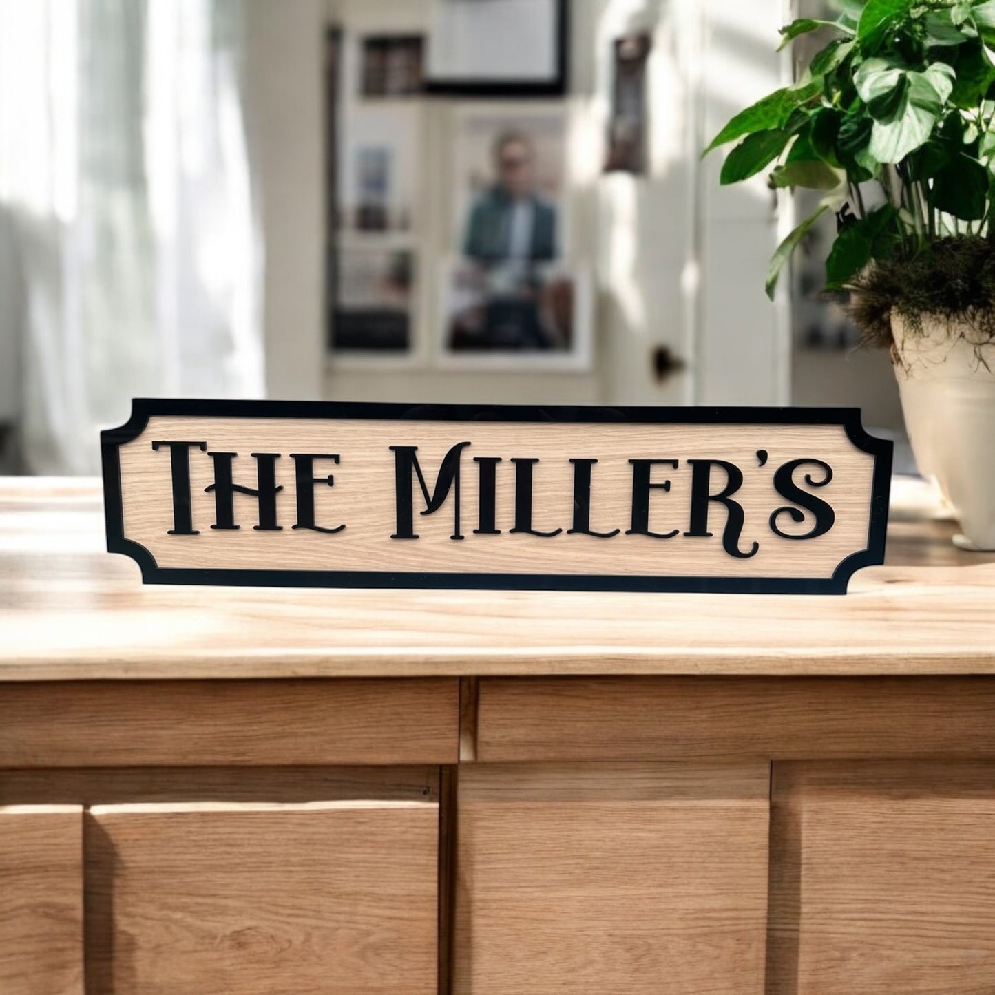 3D Personalised Street Sign/Plaque with Family Name
