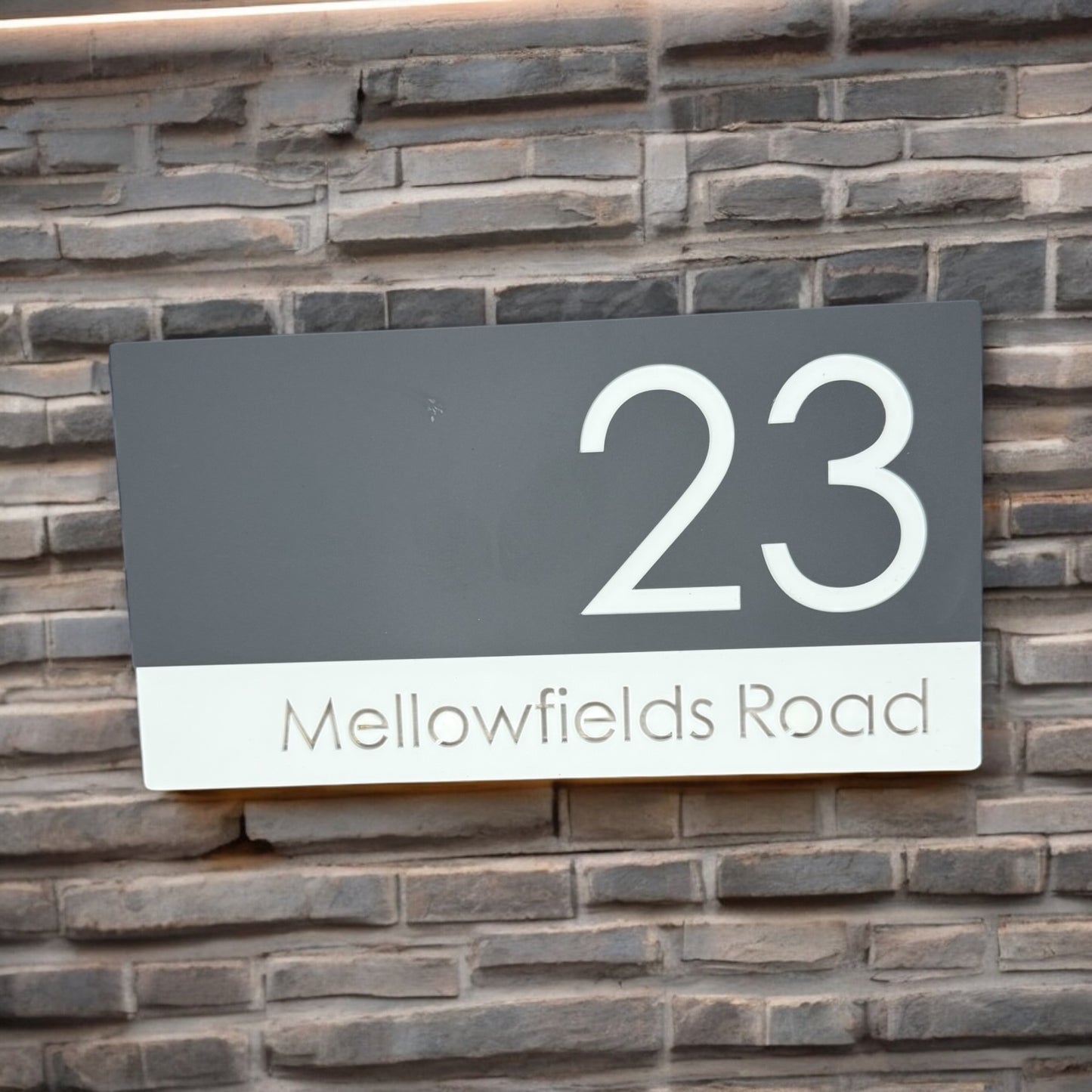 House Number and Street Name Sign - Knightsbridge