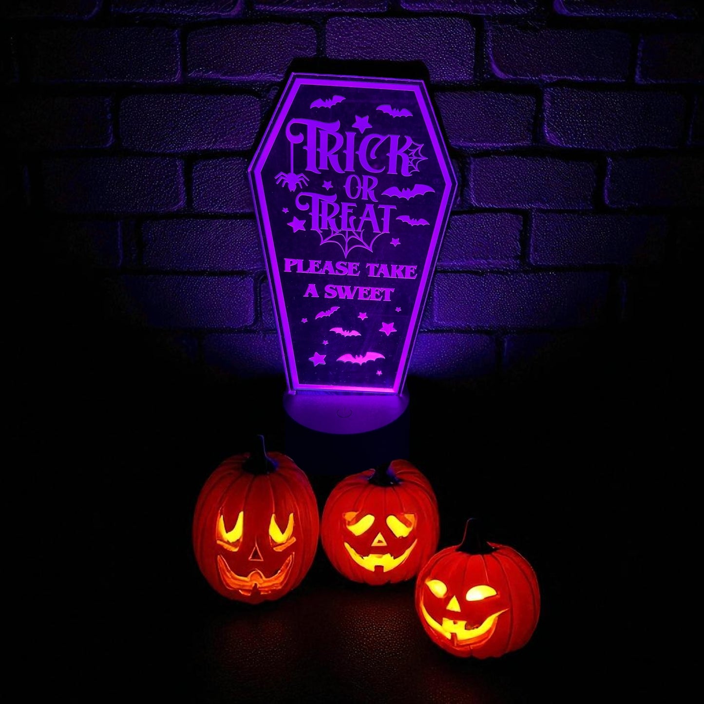Halloween decoration LED lamp with flashing colour modes