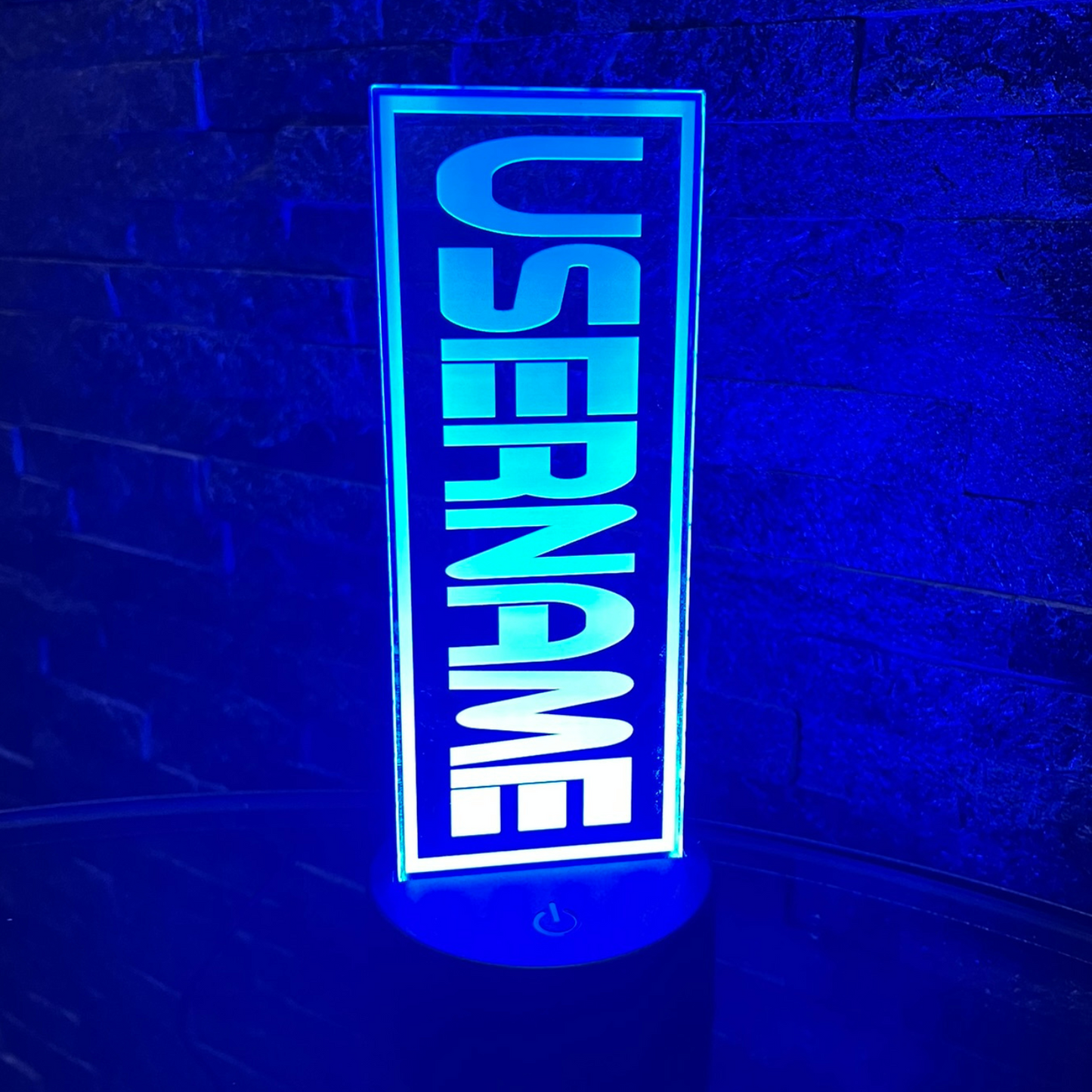 Personalised LED Gaming Username Night light
