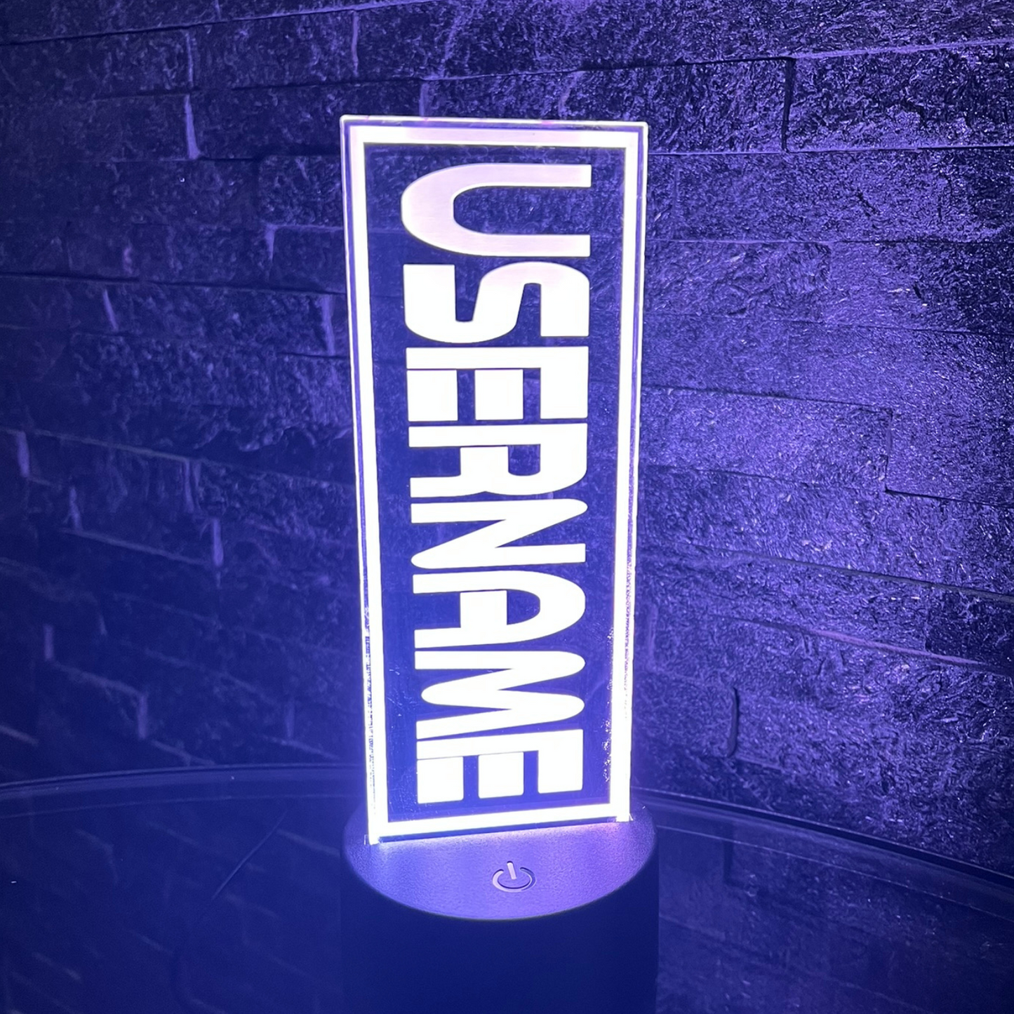 Personalised LED Gaming Username Night light