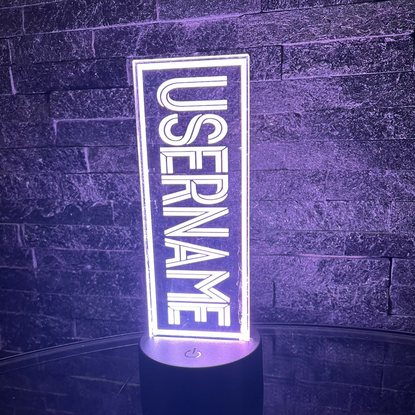 Personalised LED Gaming Username Night light