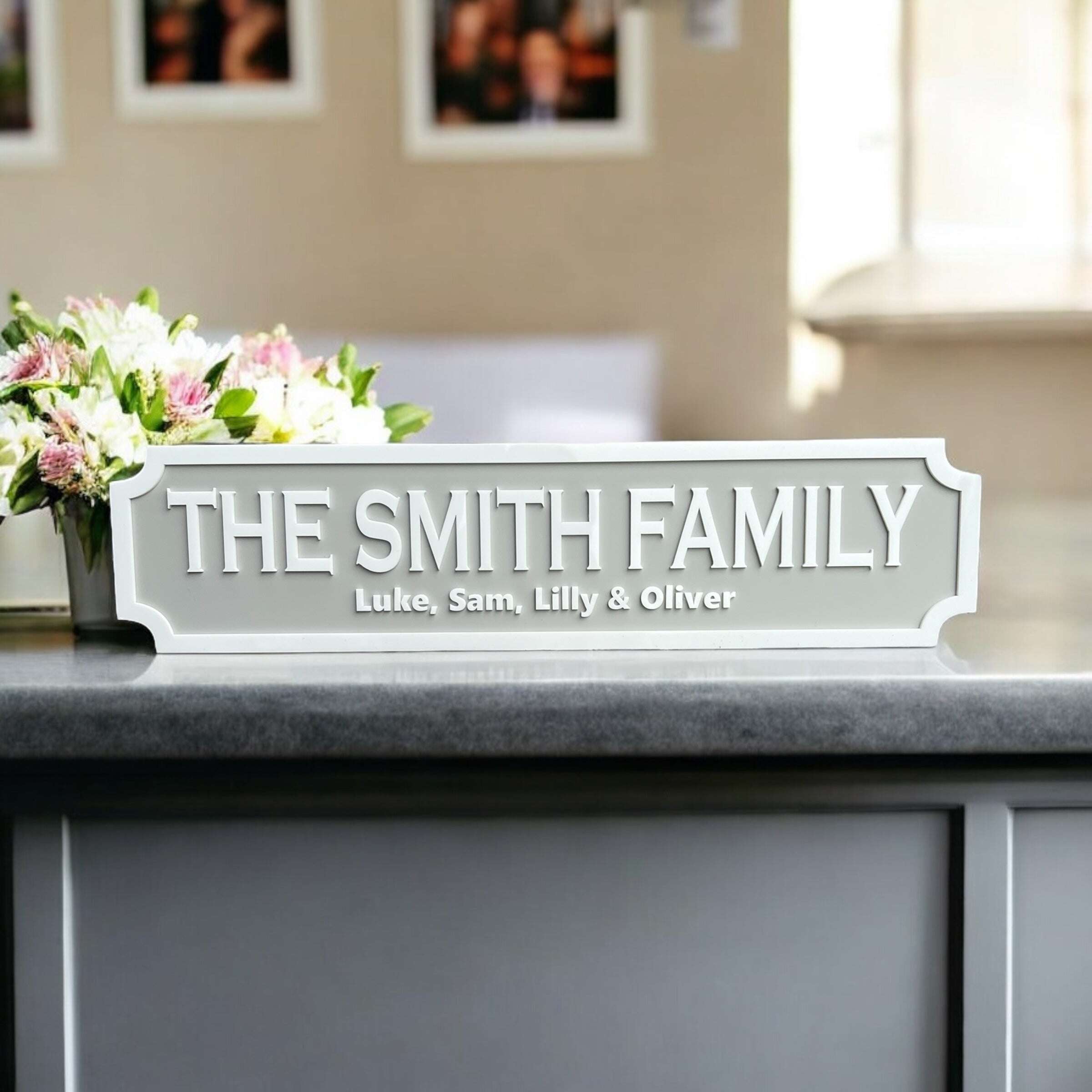 3D acrylic name plaque with elegant design