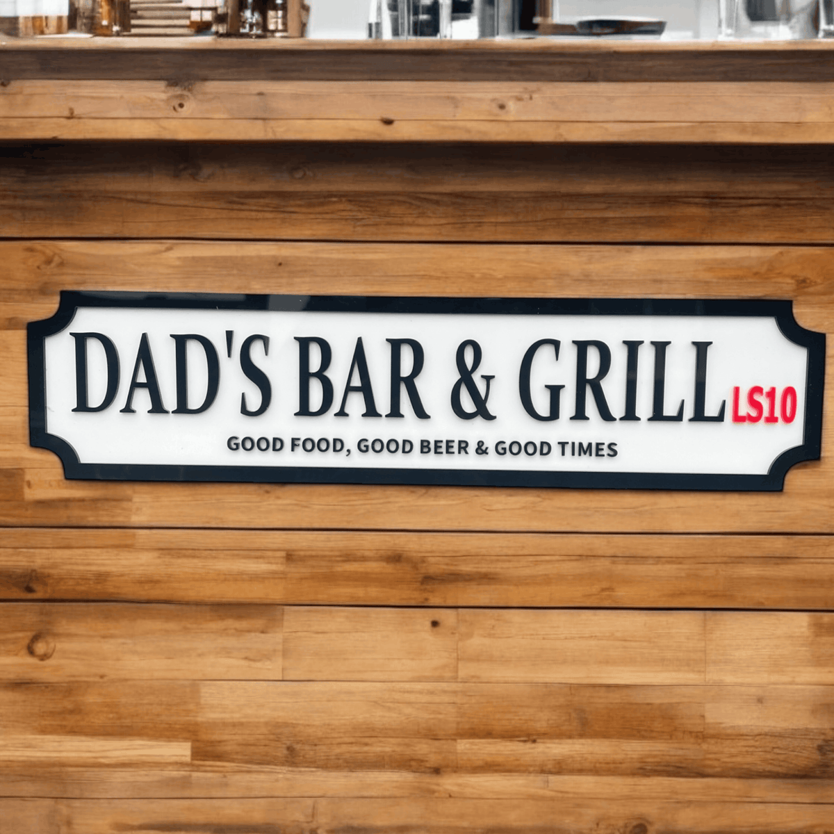 Custom 3D acrylic street sign personalised with name or message