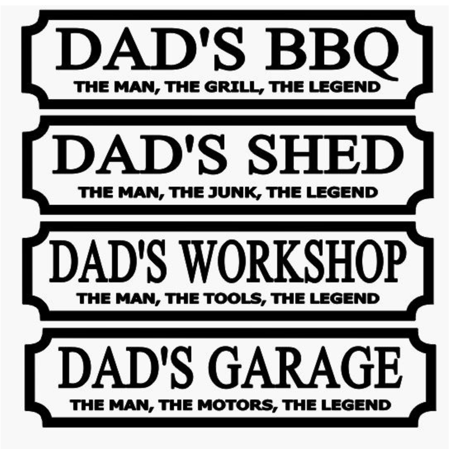 Unique Father’s Day 3D personalised street sign