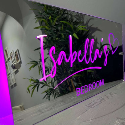 Custom LED light sign perfect for bedroom decoration