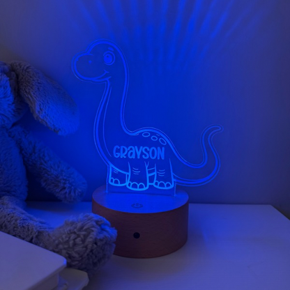 Fun dinosaur-themed night light perfect for children’s rooms