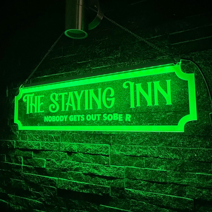 LED Street Sign with remote control and app control options