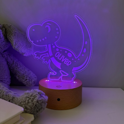 Unique dinosaur-themed night light gift for birthdays or Christmas