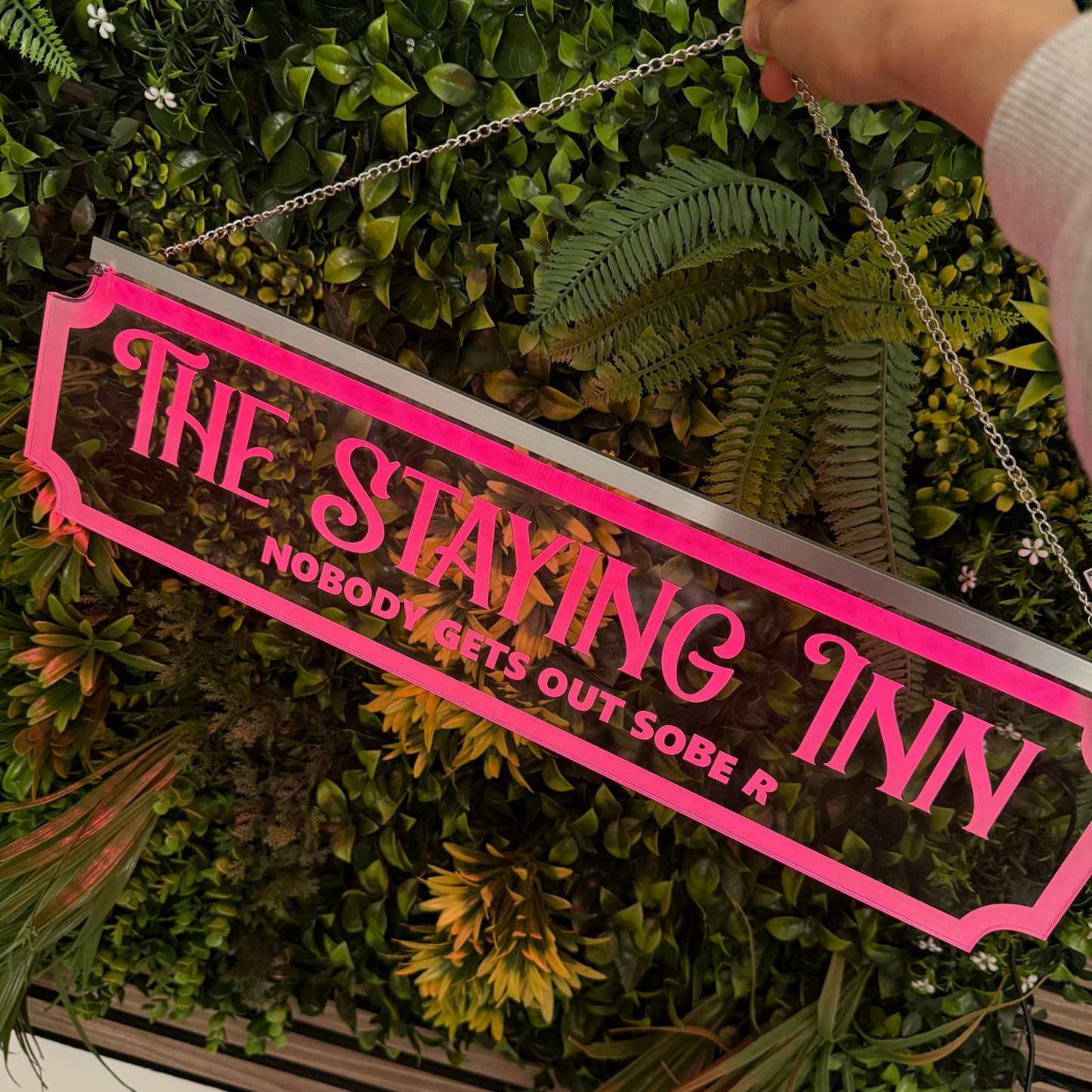 Personalised LED Sign packaging with USB cable and mounting options