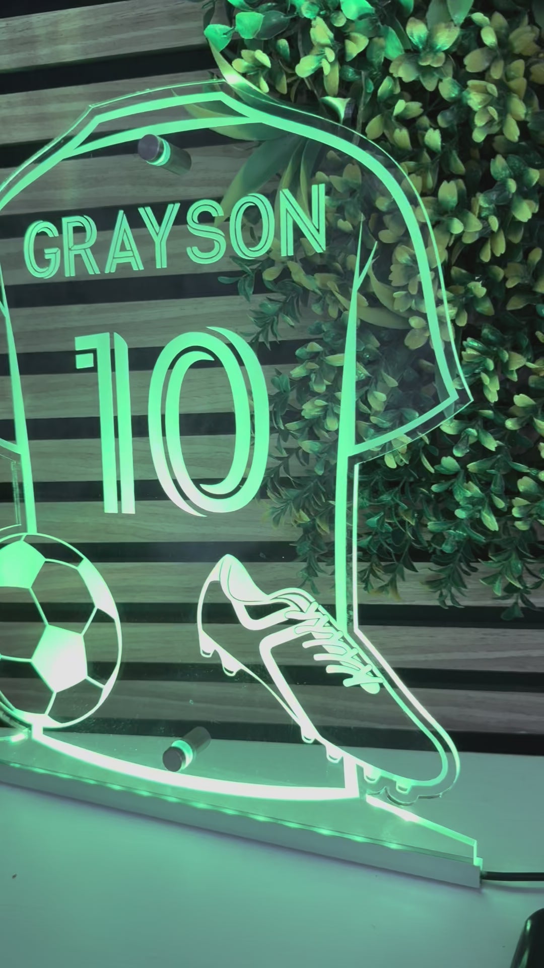 custom LED FOOTBALL shirt