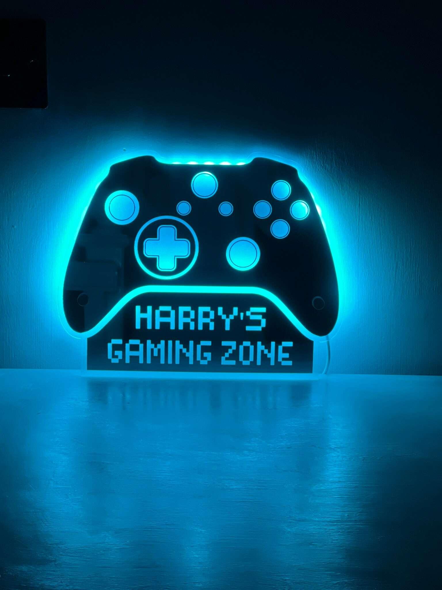 LED Xbox game controller sign personalised gift idea